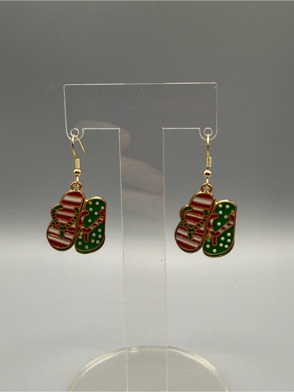 Christmas in July Earrings - Handmade #E0547C